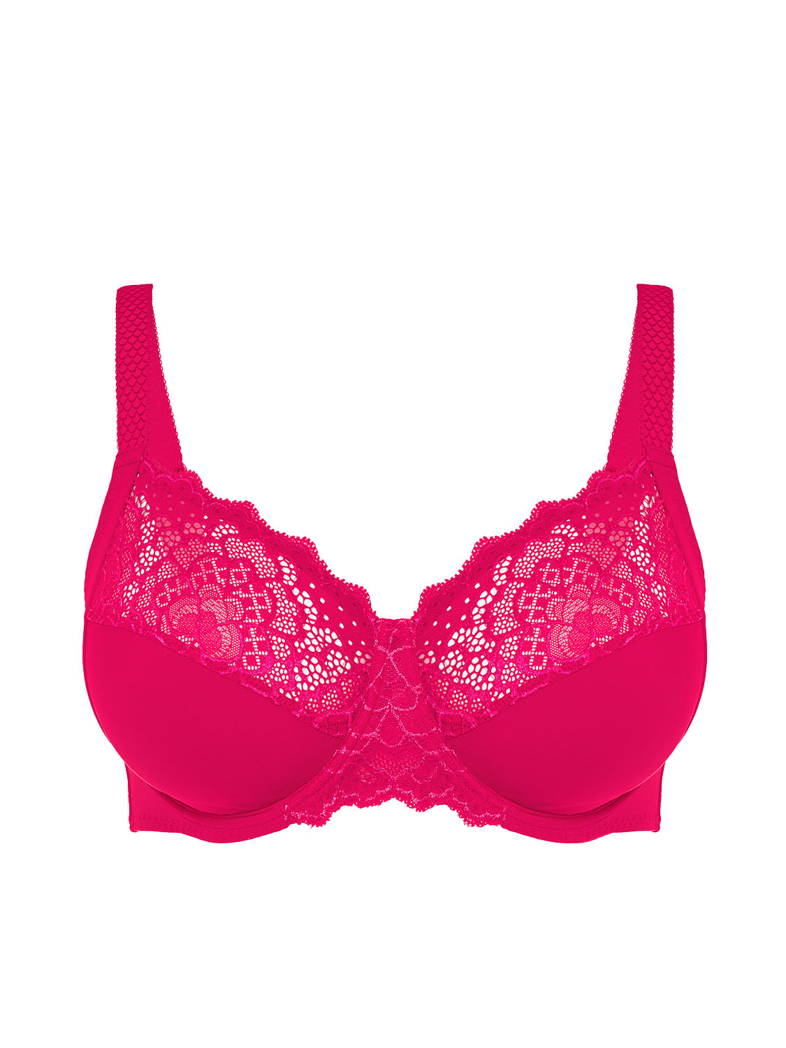 Full-Cup-BH mit Stützfunktion - Wintergrün-Rosa