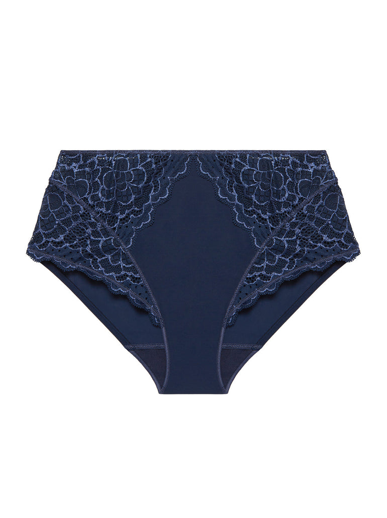 High-Waist-Slip. - Tintenblau