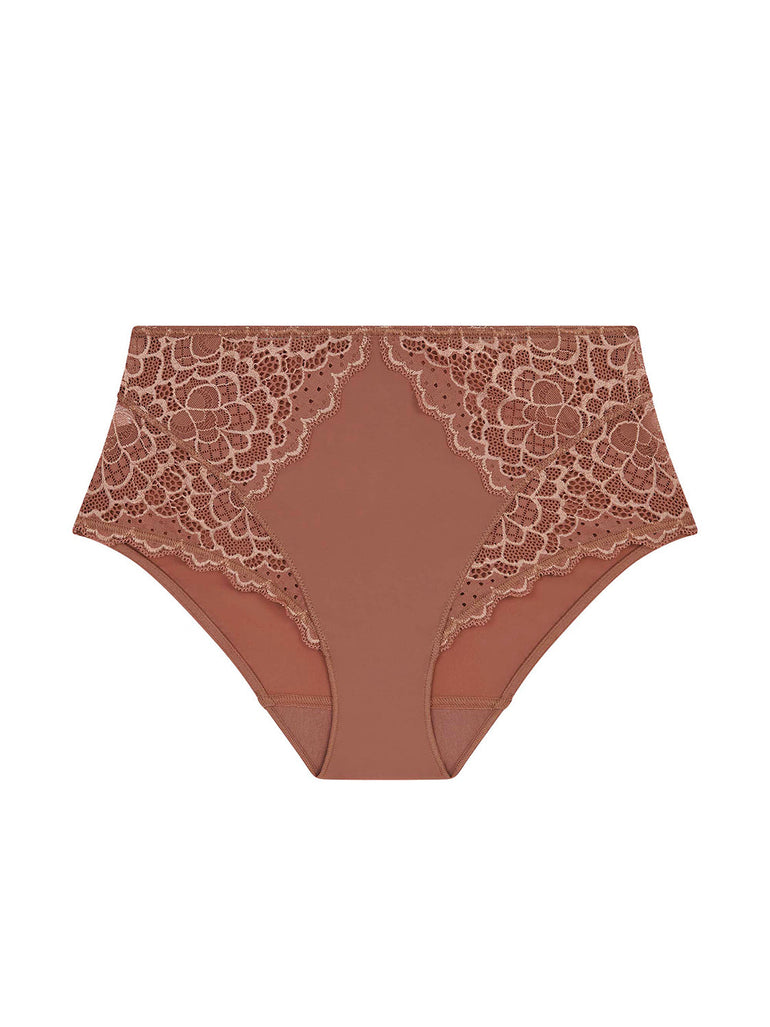 High-Waist-Slip. - Kokosbraun