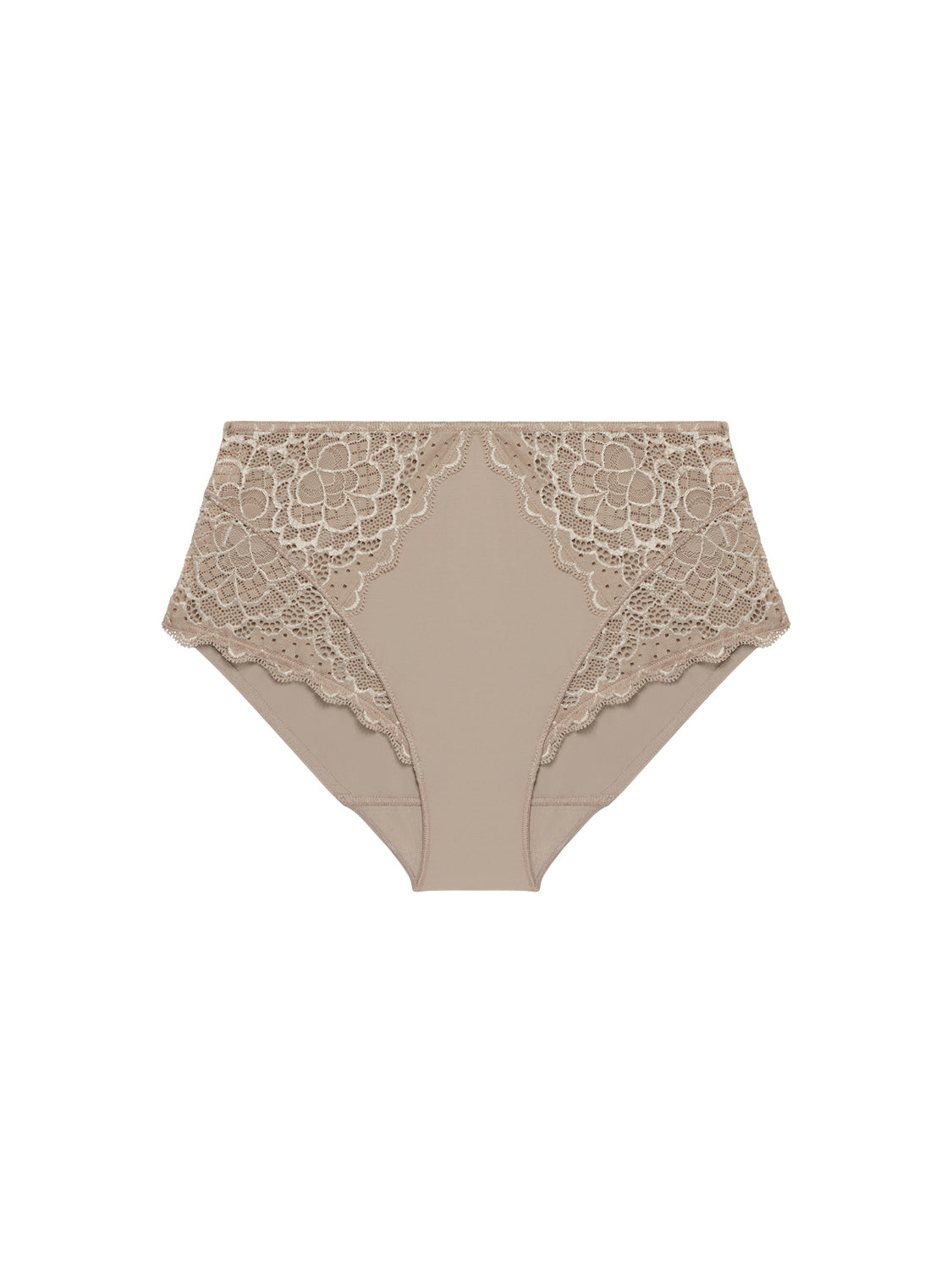High-Waist-Slip. - Graubeige
