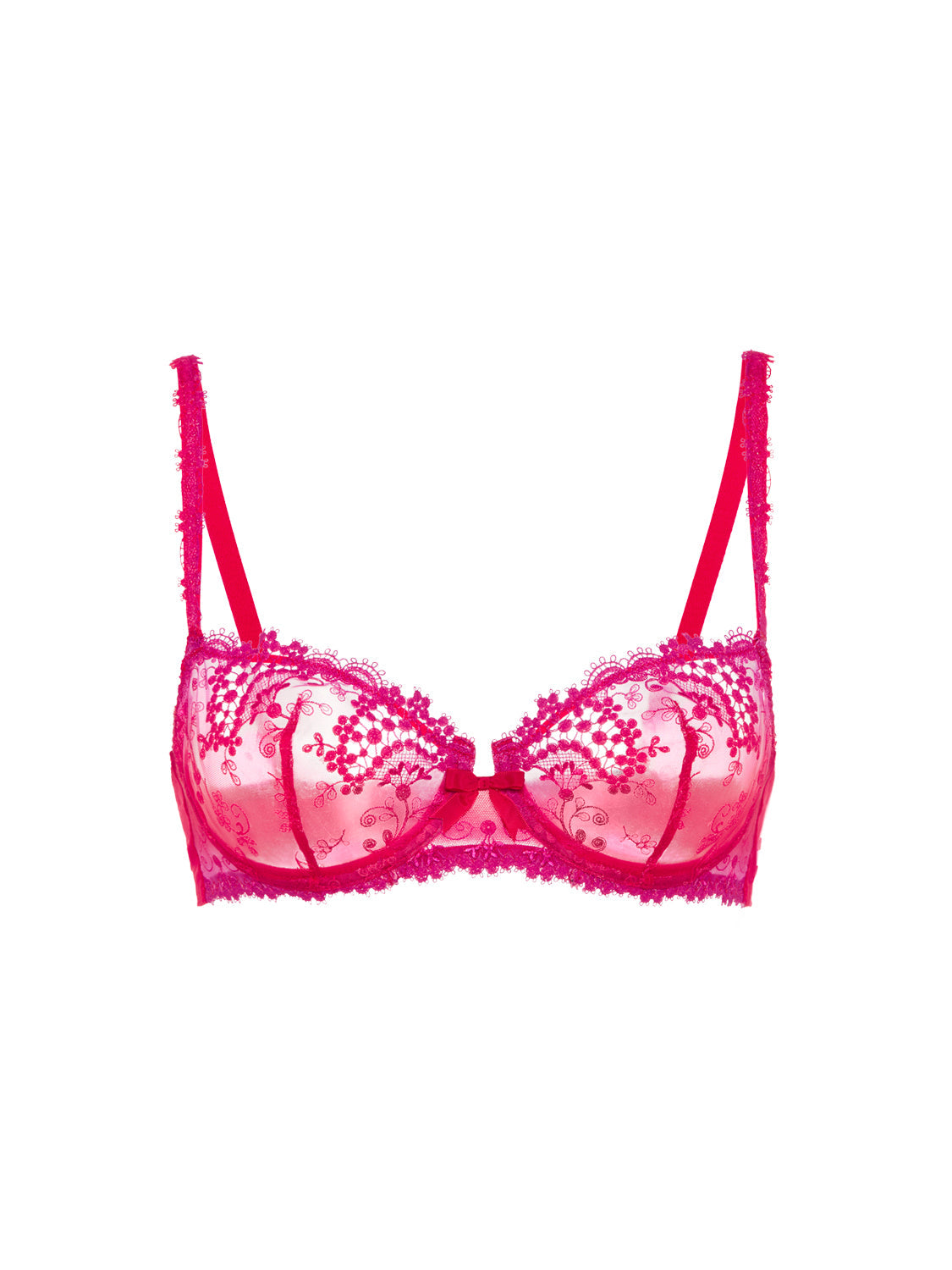 Half-Cup-BH - Regenbogenrot