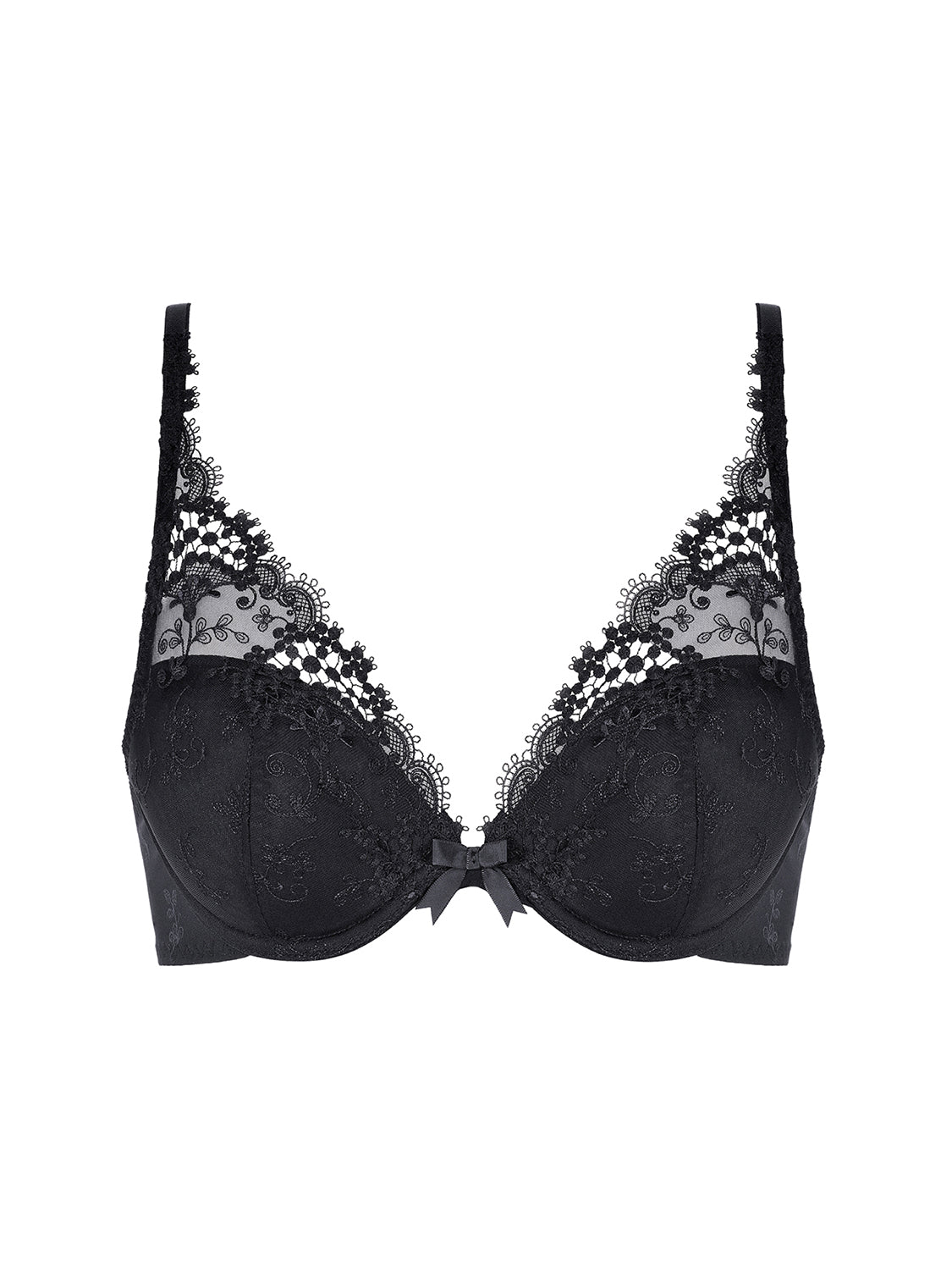 Plunge-Push-up-BH - Schwarz