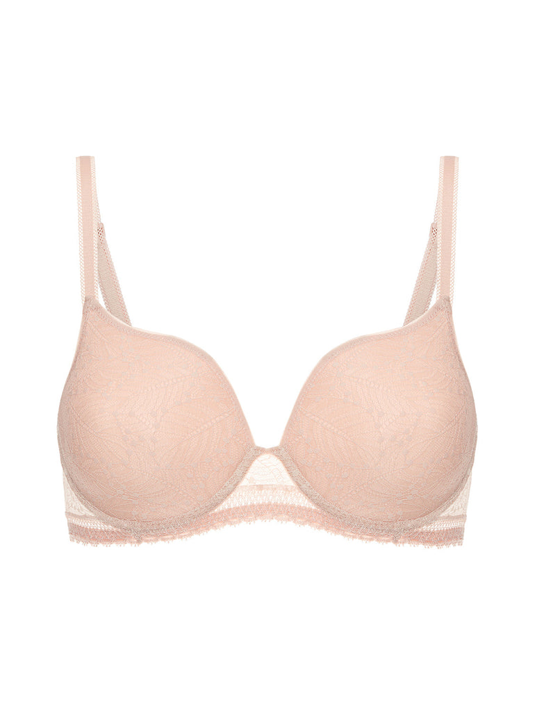 3D-BH mit tiefem Ausschnitt - Rosa Sand
