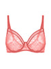 Gemoldeter Bügel-BH mit tiefem Dekolleté - Texas Rosa