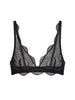 Weicher Triangel-BH mit Softcup - Schwarz