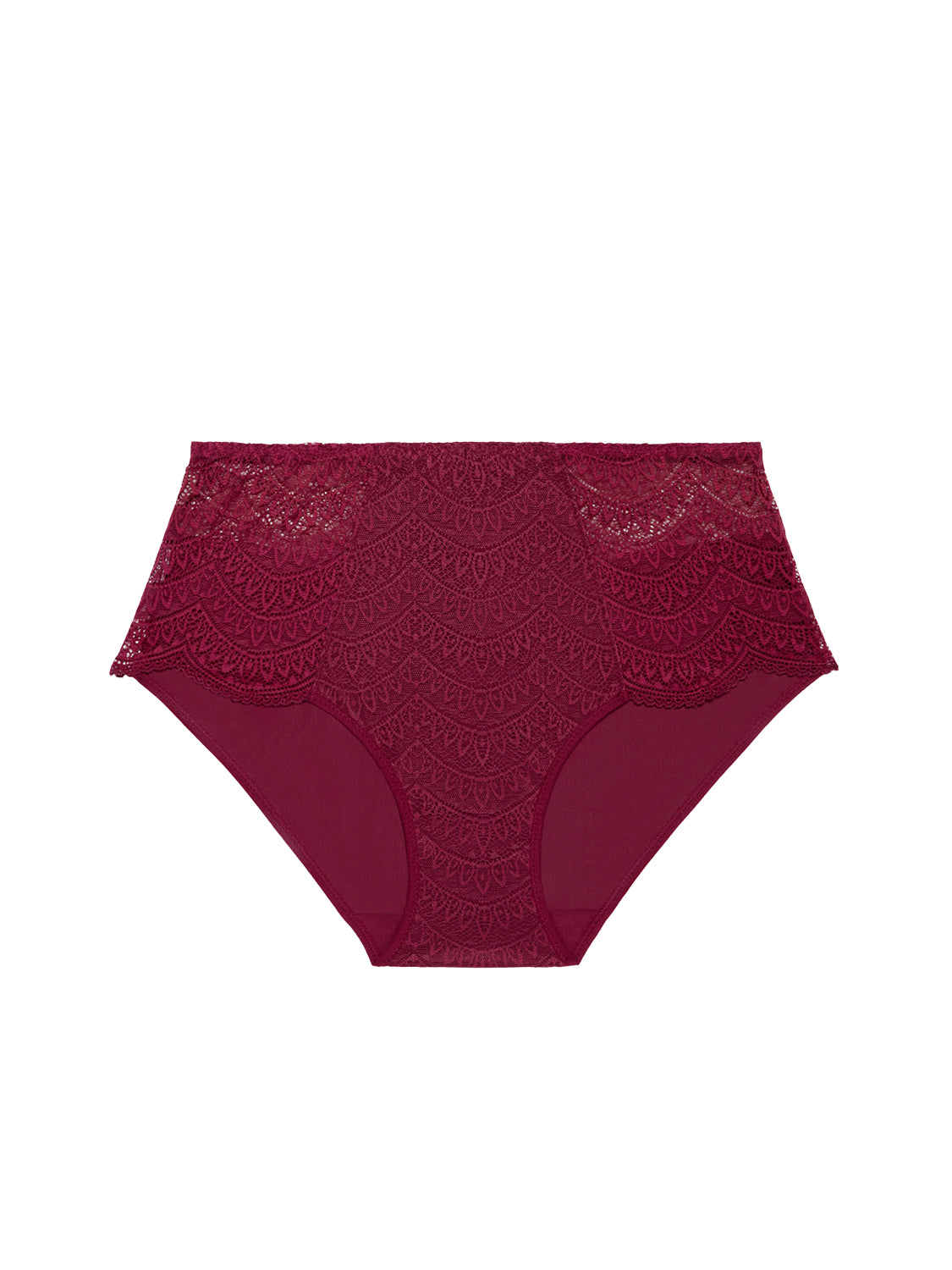 High-Waist-Slip. - Spinellrot
