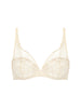 Triangel-BH, umschließend, mit tiefem Dekollet - Topaz Beige