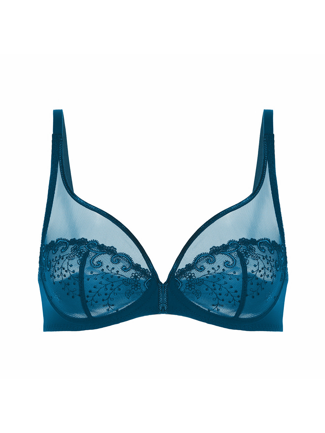 Bügel-BH mit tiefem Dekolleté - Prestigeblau