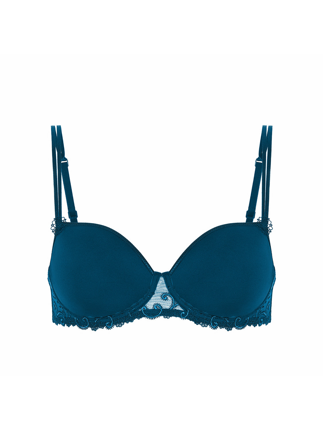 3D-Spacer-BH mit eckigem Dekolleté - Prestigeblau