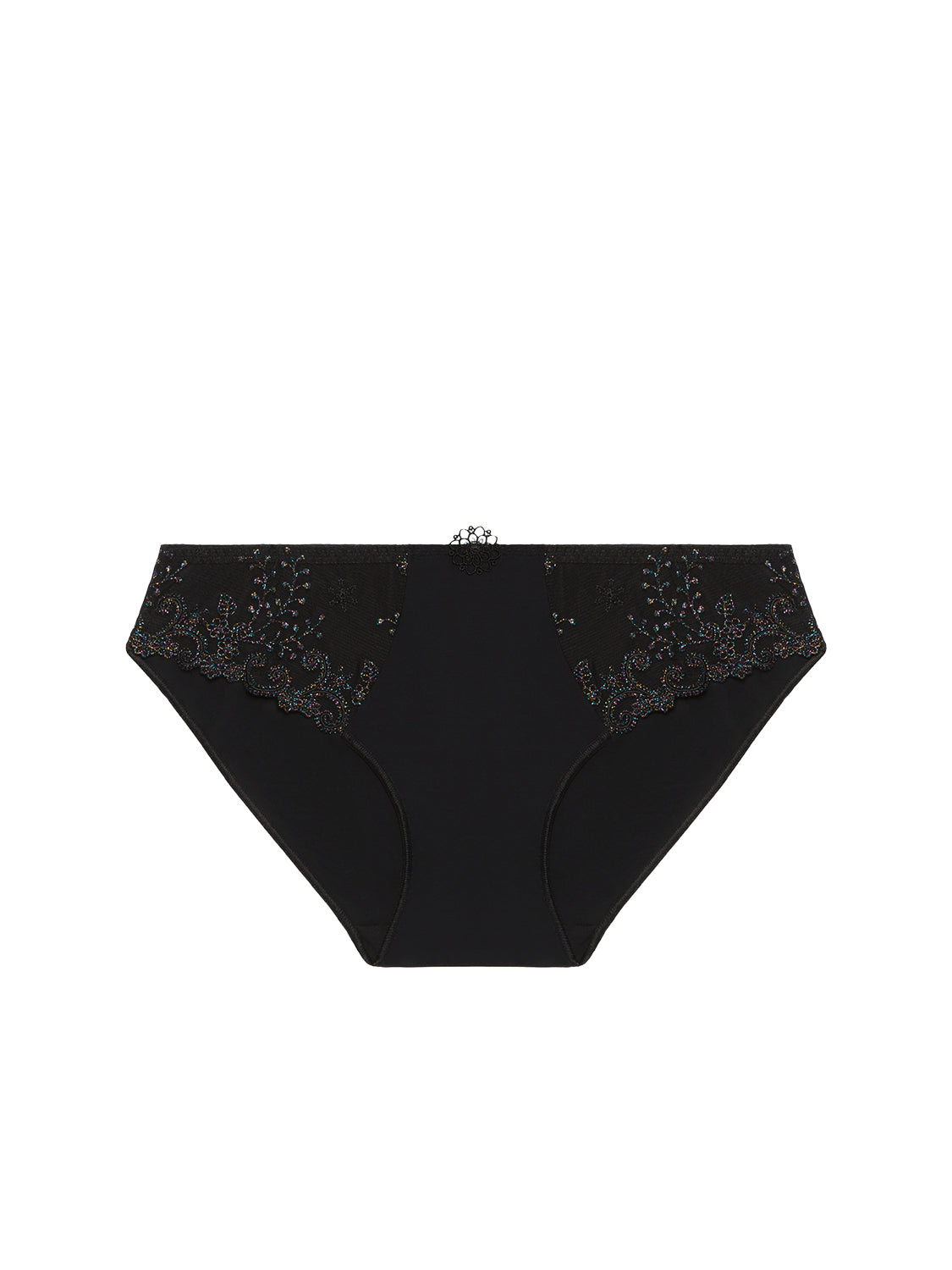 Bikini-Slip. - Edelstein-Schwarz