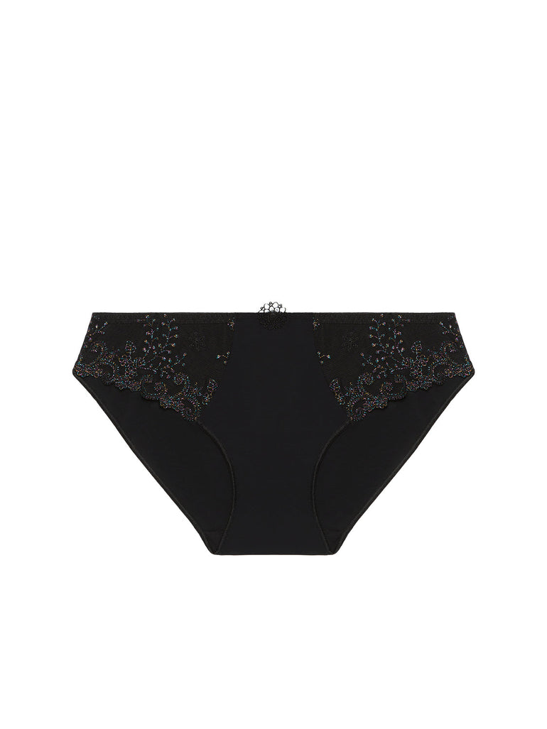 Bikini-Slip. - Edelstein-Schwarz