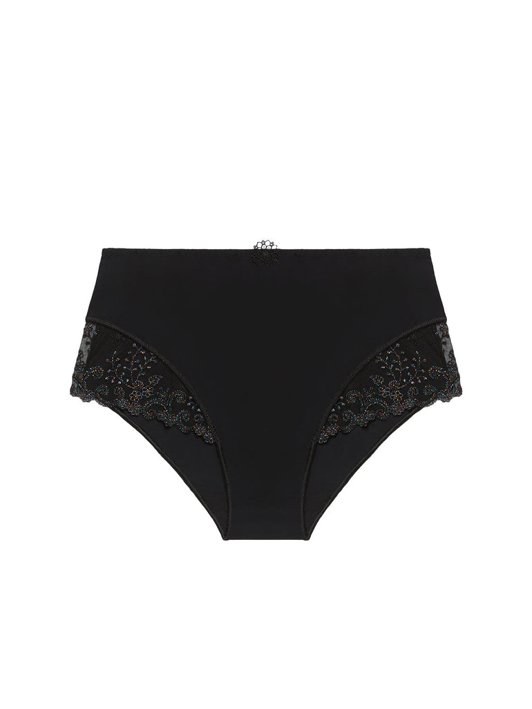 High-Waist-Slip. - Edelstein-Schwarz