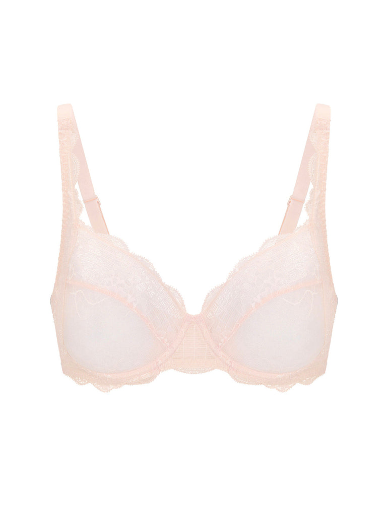 Full-Cup-BH mit eckigem Ausschnitt - Sakura-Rosa