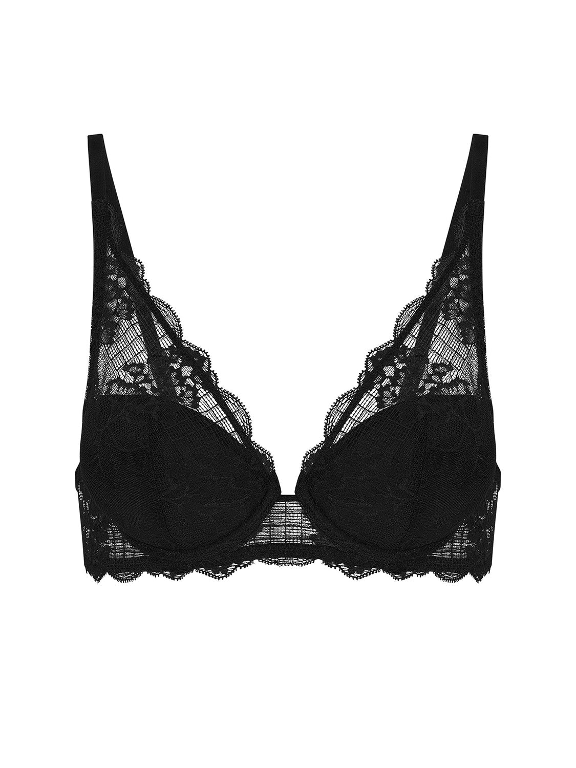 Push-up-Triangel-BH - Schwarz