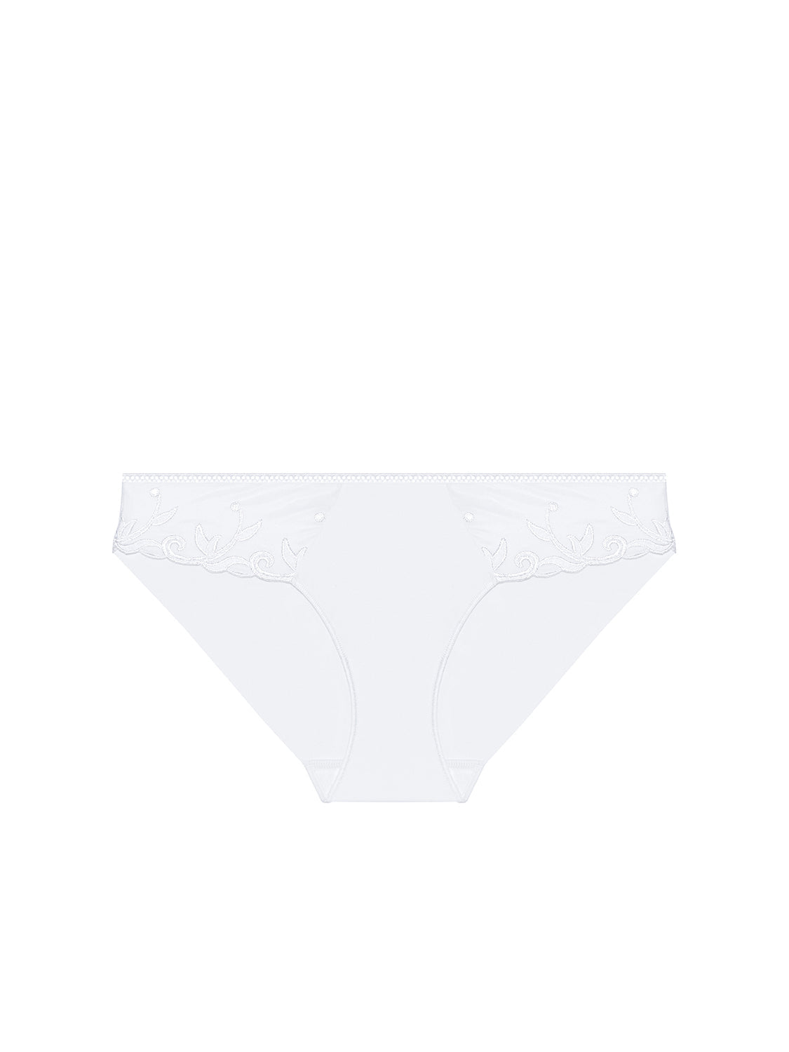 Bikini-Slip aus Baumwolle - Weiß