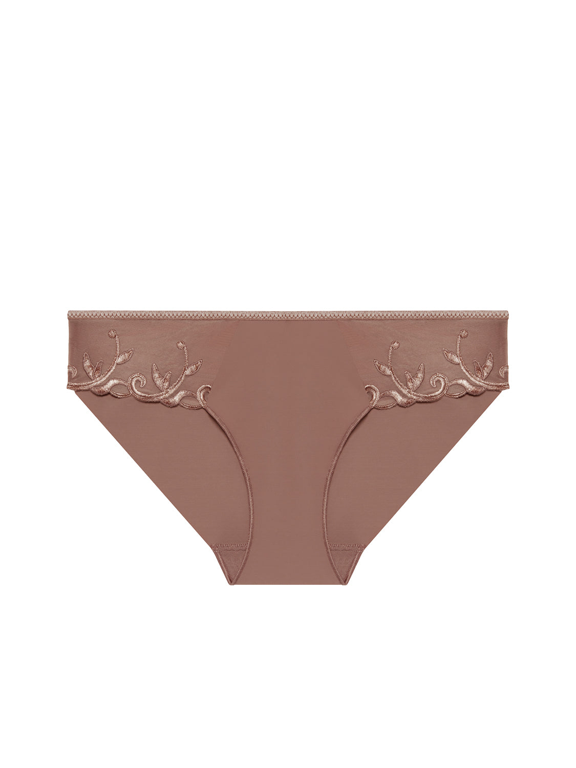 Bikini-Slip aus Baumwolle - Amaretto