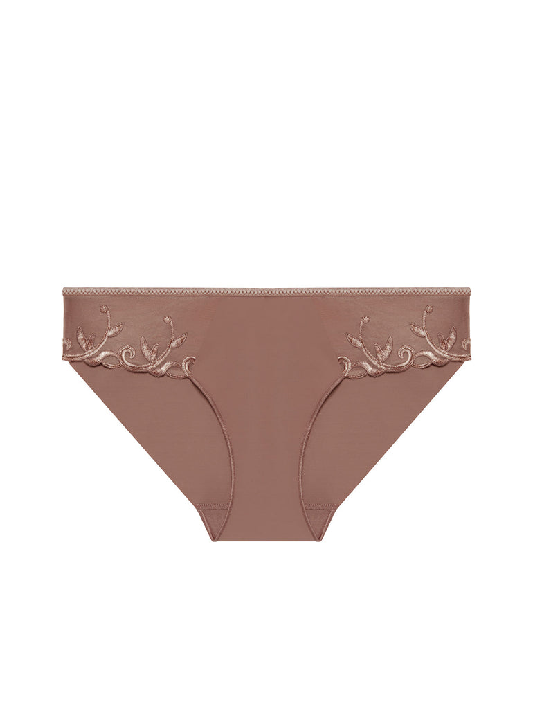 Bikini-Slip aus Baumwolle - Amaretto