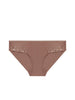 Bikini-Slip aus Baumwolle - Amaretto