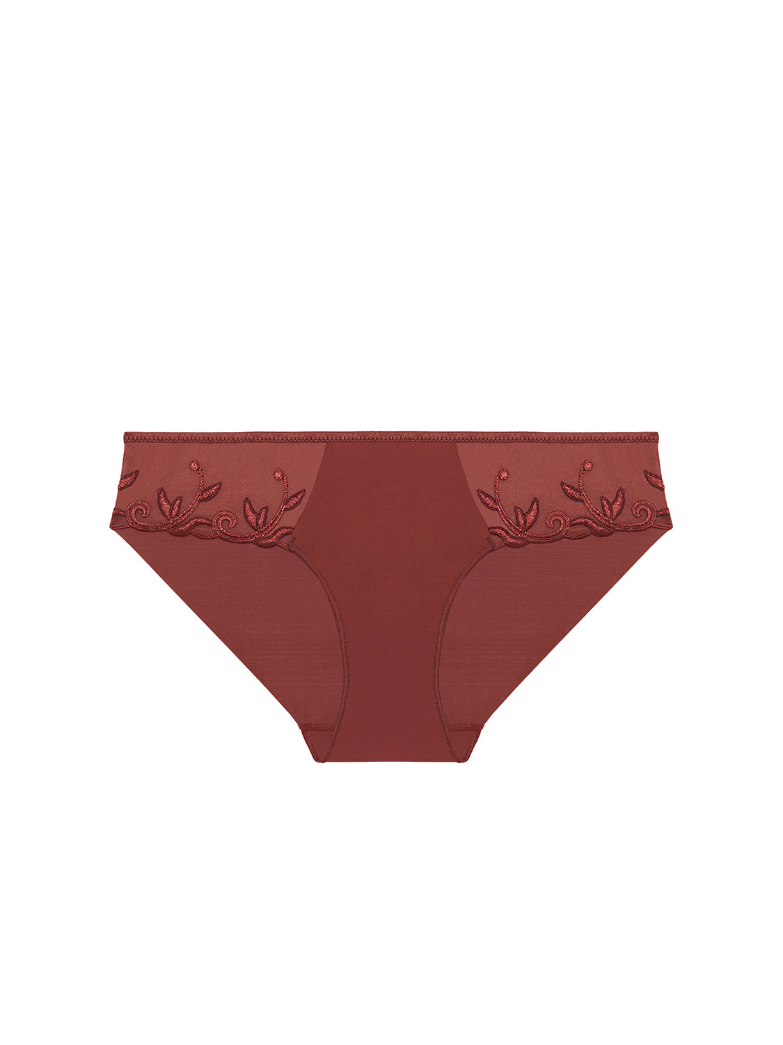 Bikini-Slip aus Baumwolle - Canyon-Braun