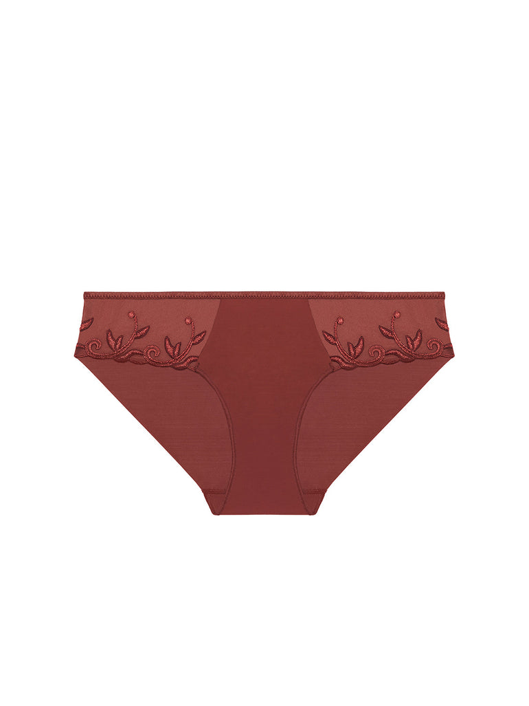 Bikini-Slip aus Baumwolle - Canyon-Braun