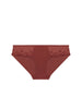Bikini-Slip aus Baumwolle - Canyon-Braun