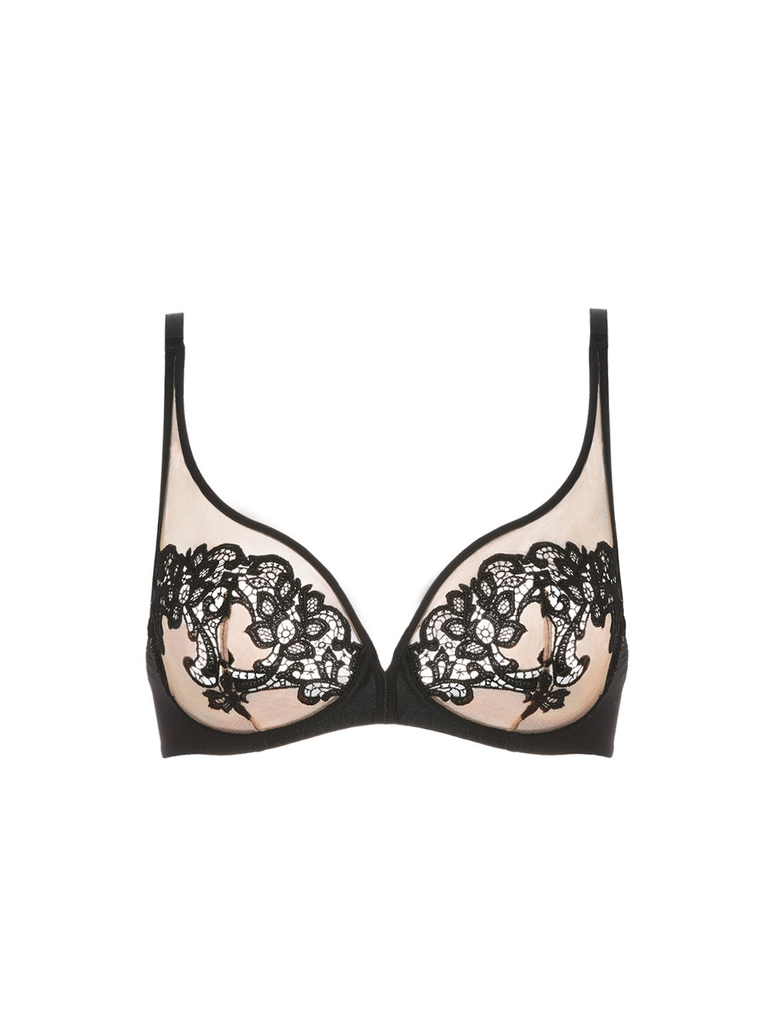 Triangel-BH, umschließend, mit tiefem Dekolleté - Light Tattoo