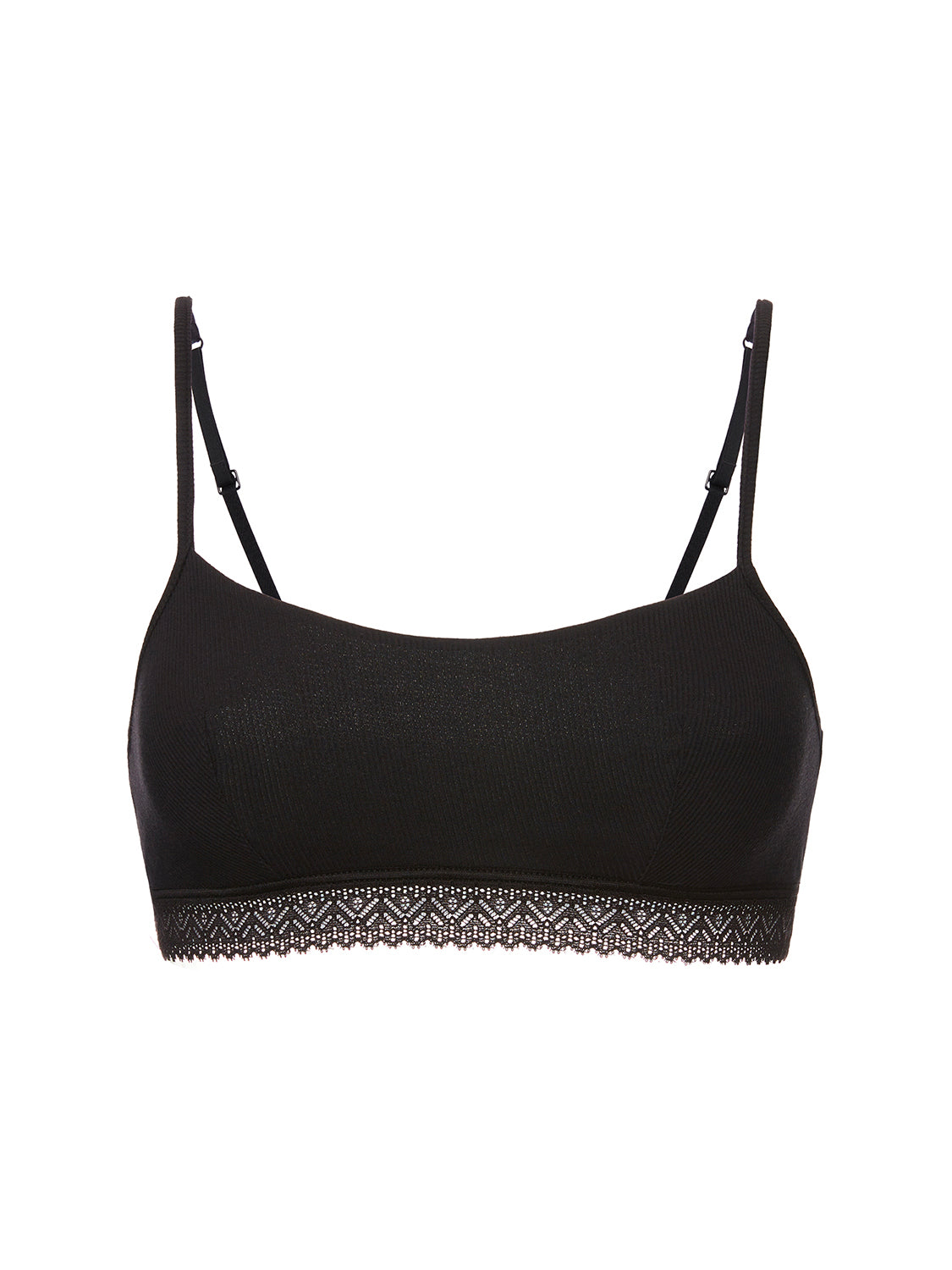Weicher Triangel-BH mit Softcup - Schwarz