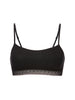 Weicher Triangel-BH mit Softcup - Schwarz