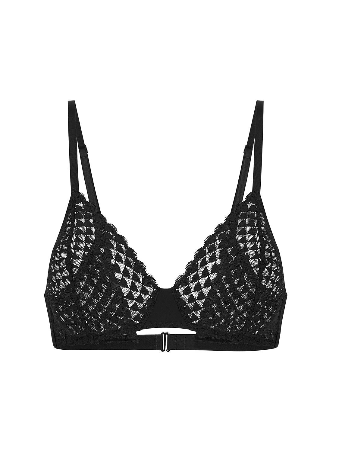 Weicher Triangel-BH mit Softcup - Schwarz