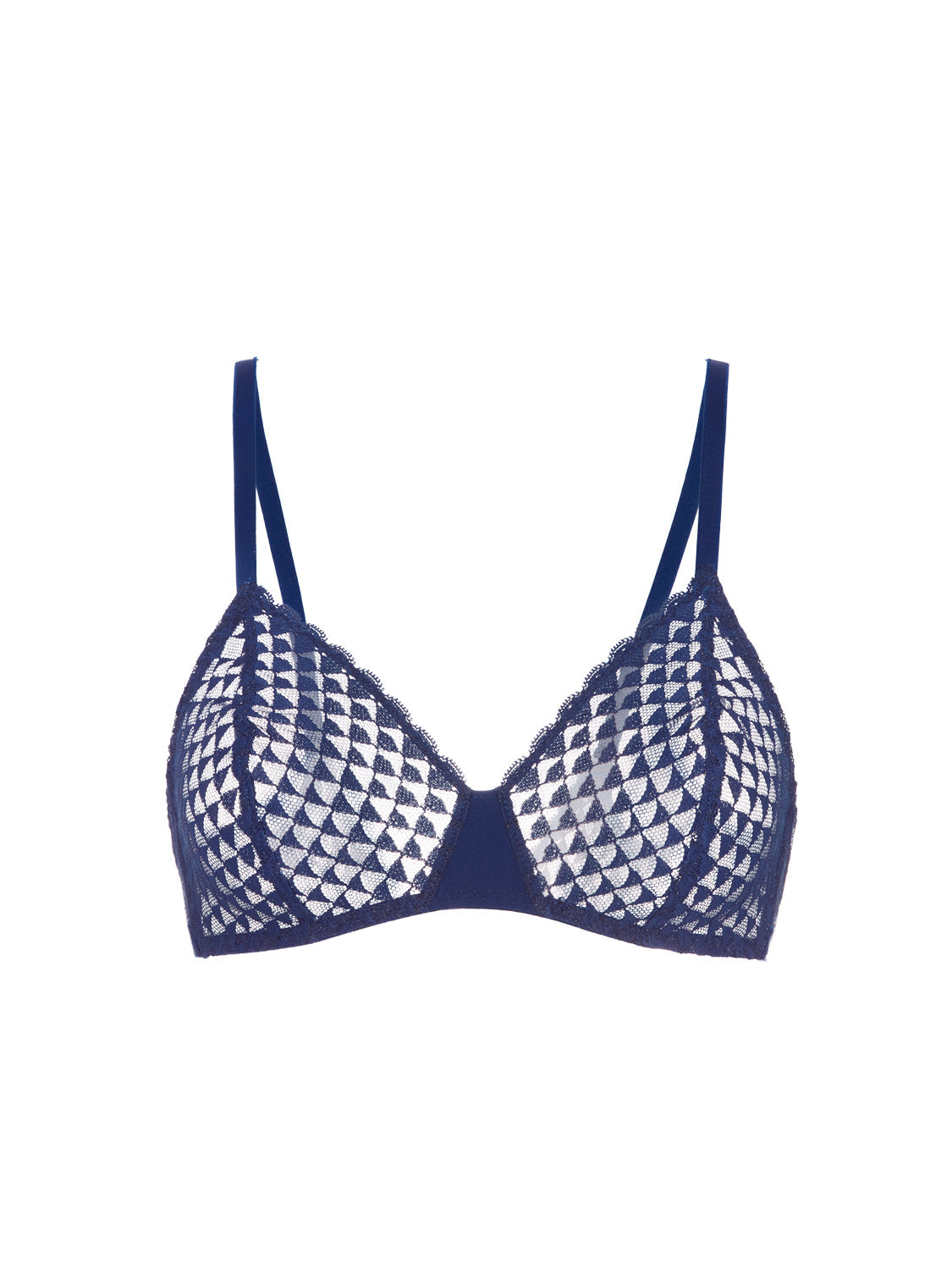 Weicher Triangel-BH mit Softcup - Mitternacht