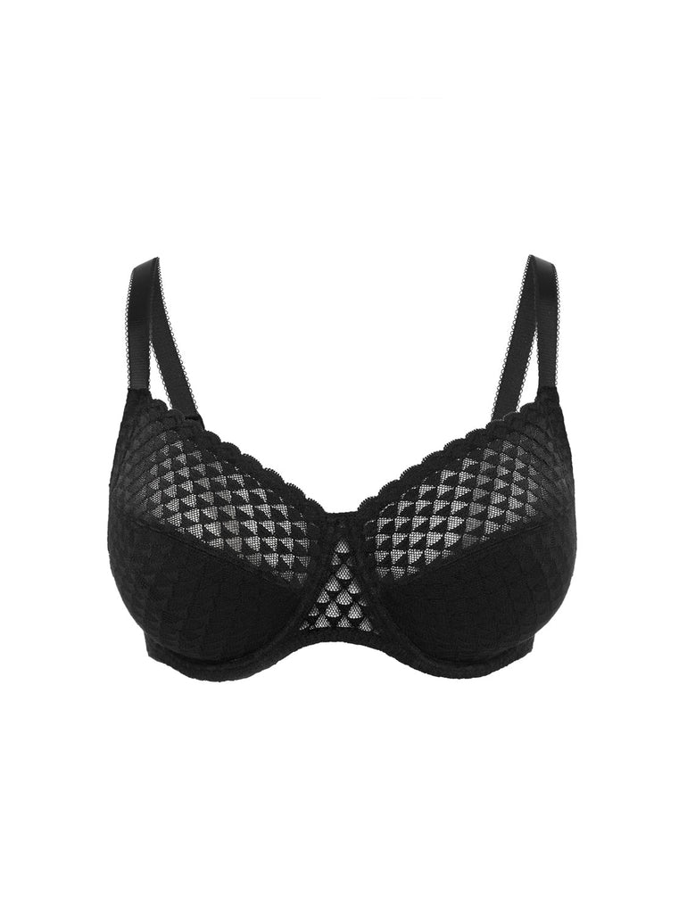 Full-Cup-BH mit Stützfunktion - Schwarz