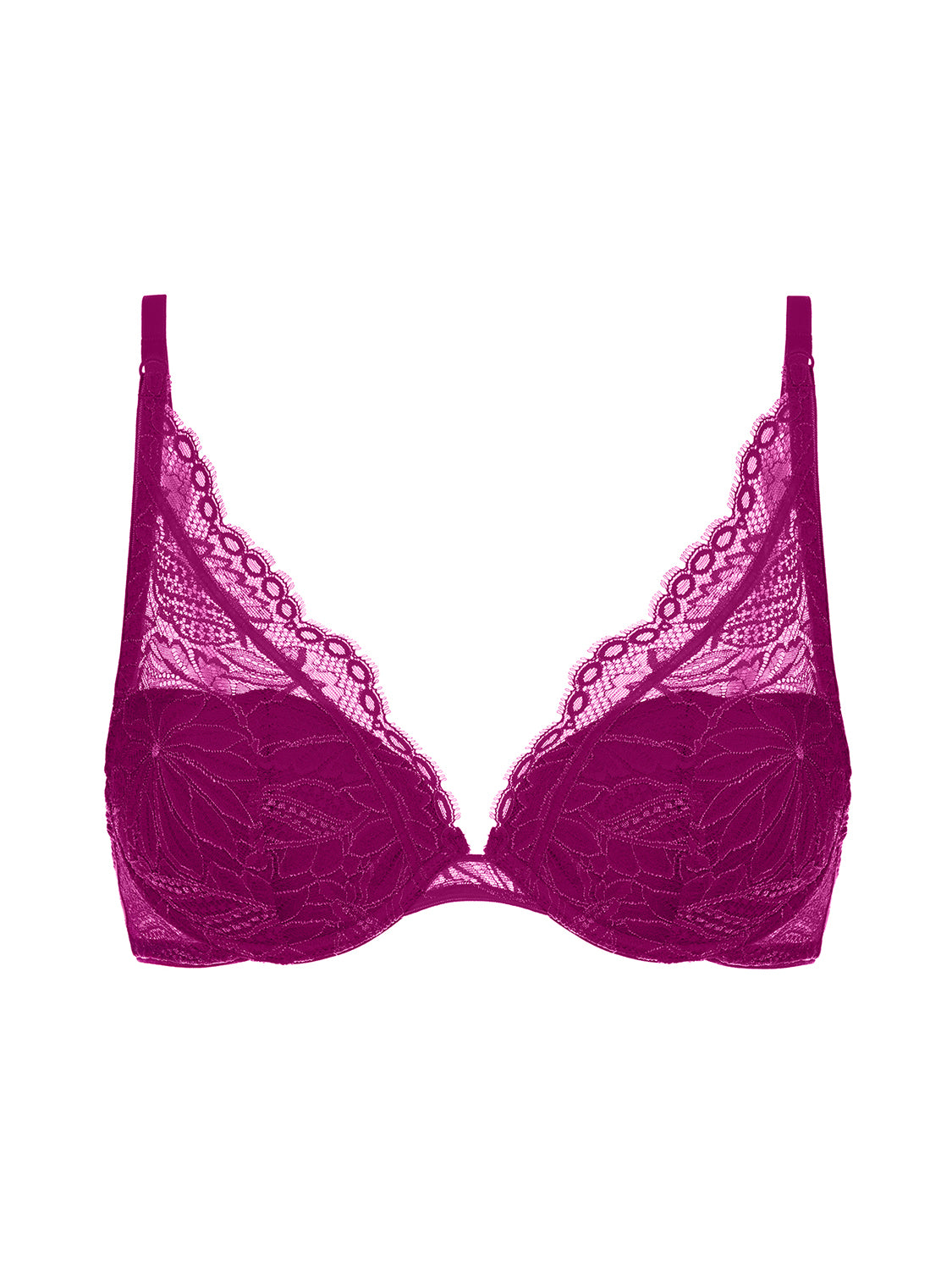 Push-up-Triangel-BH - Himbeere