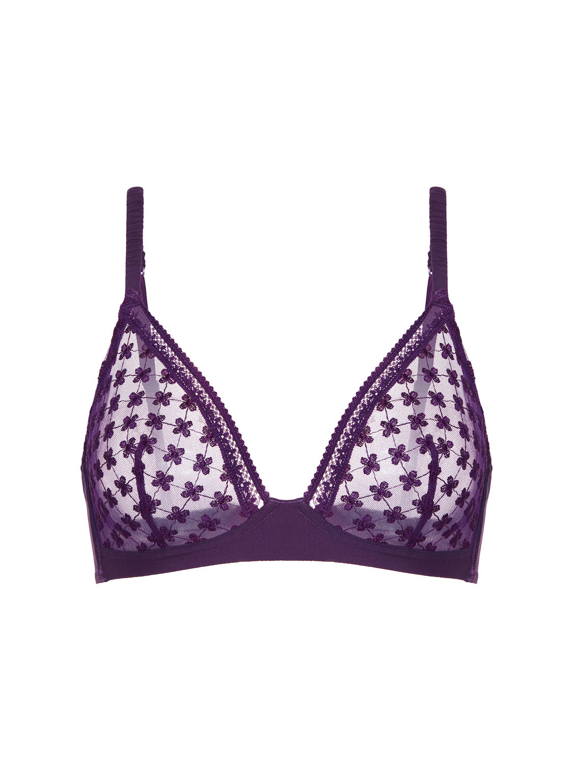 Triangel-BH ohne Bügel - Euphoria-Violett