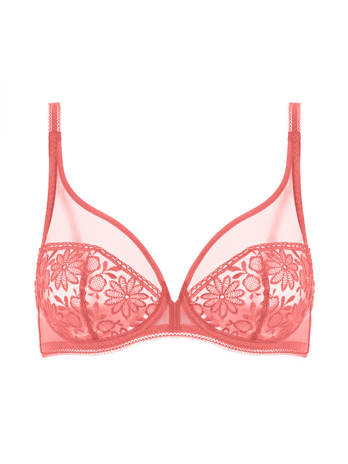 Bügel-BH mit tiefem Ausschnitt - Texas-Pink
