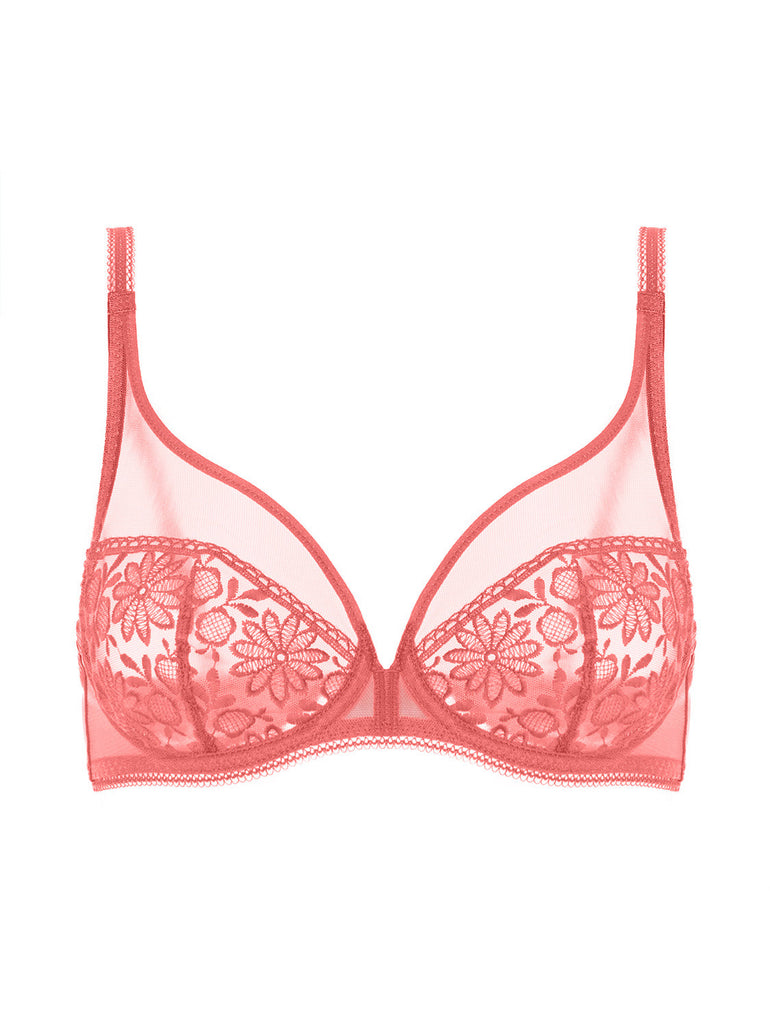 Bügel-BH mit tiefem Ausschnitt - Texas-Pink