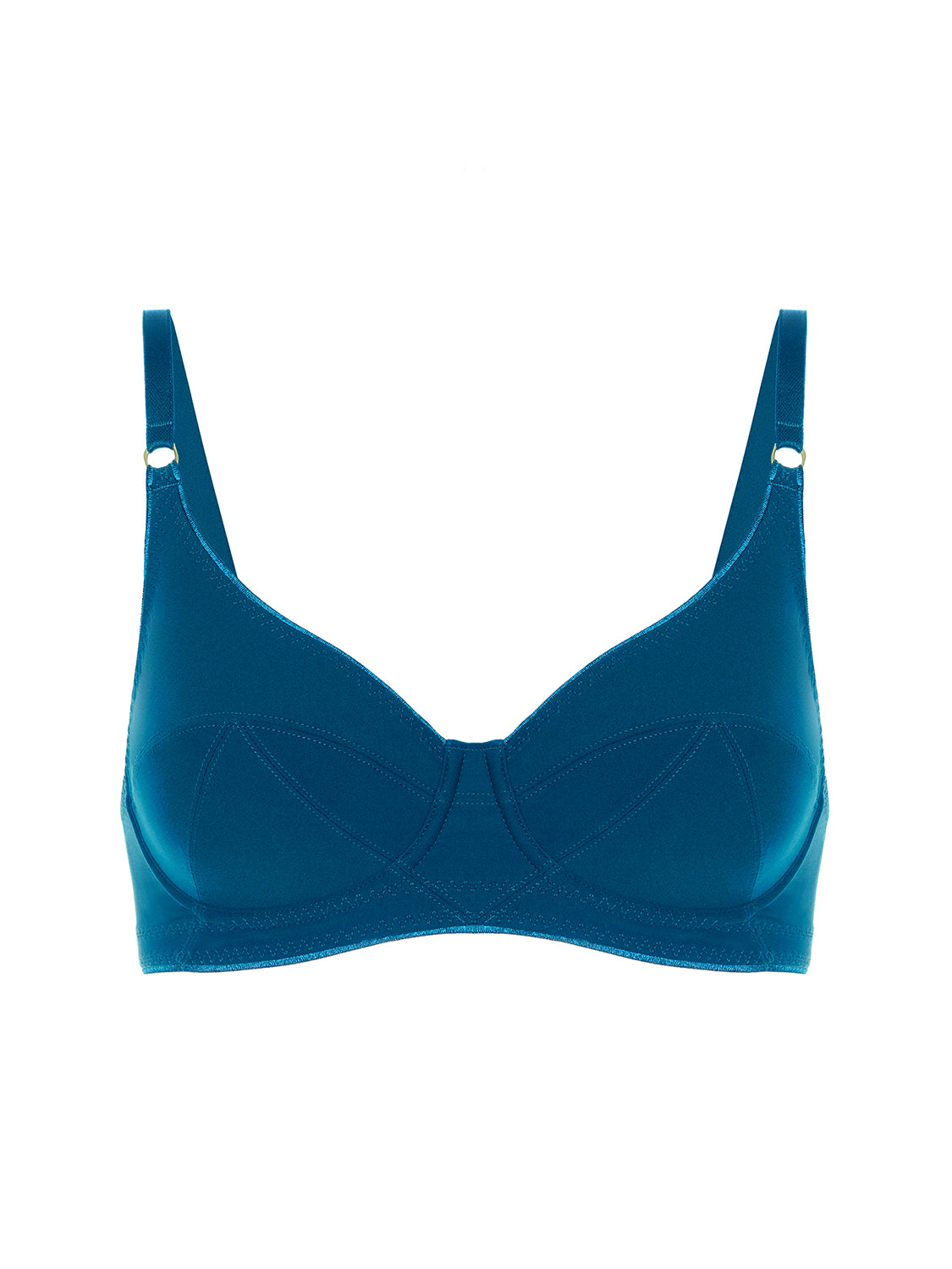 Bügel-BH mit tiefem Dekolleté - Poseidonblau