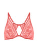 Triangel-BH mit Bügeln - Texas Rosa