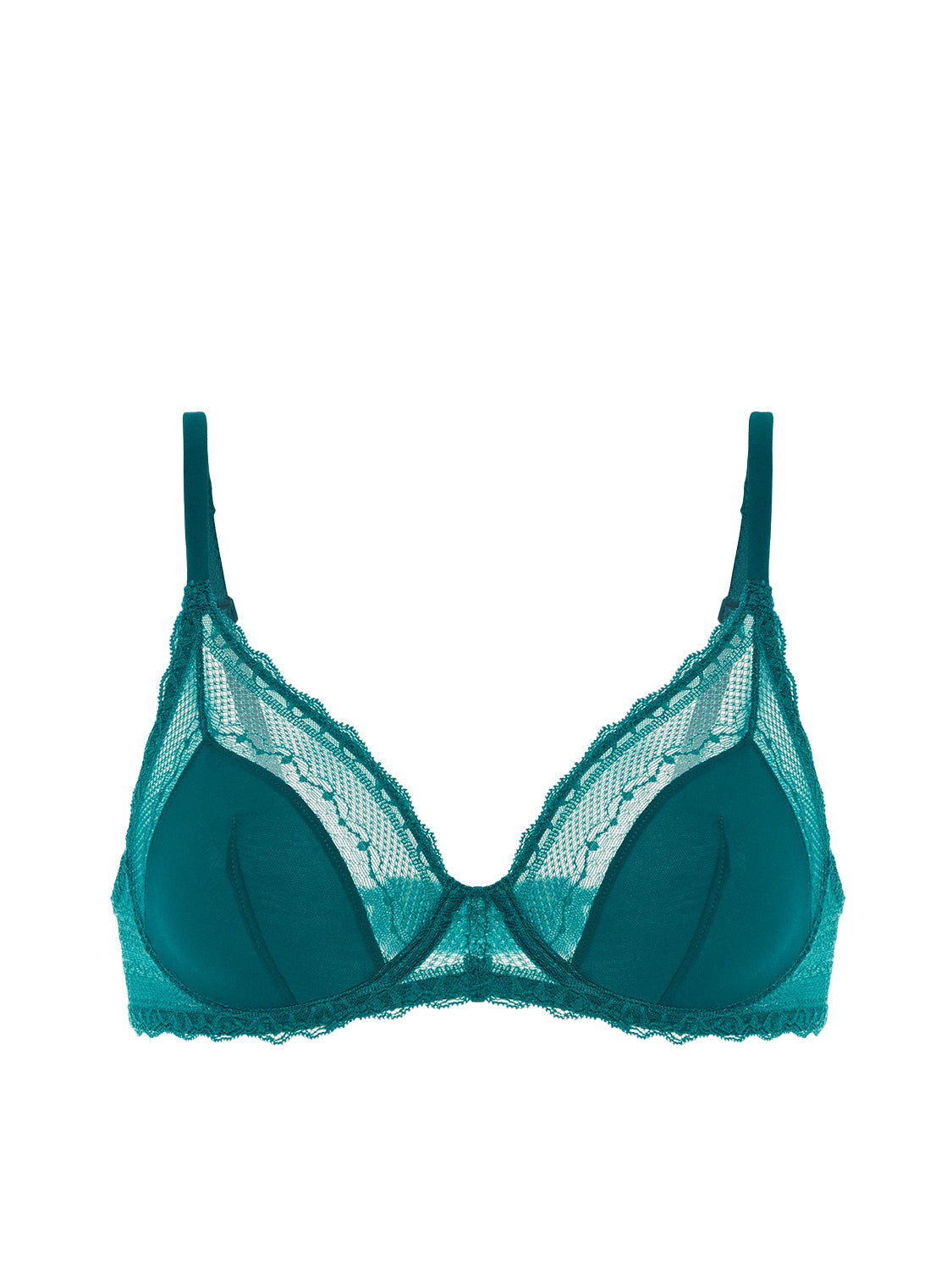 Bügel-BH mit tiefem Ausschnitt - BLAU