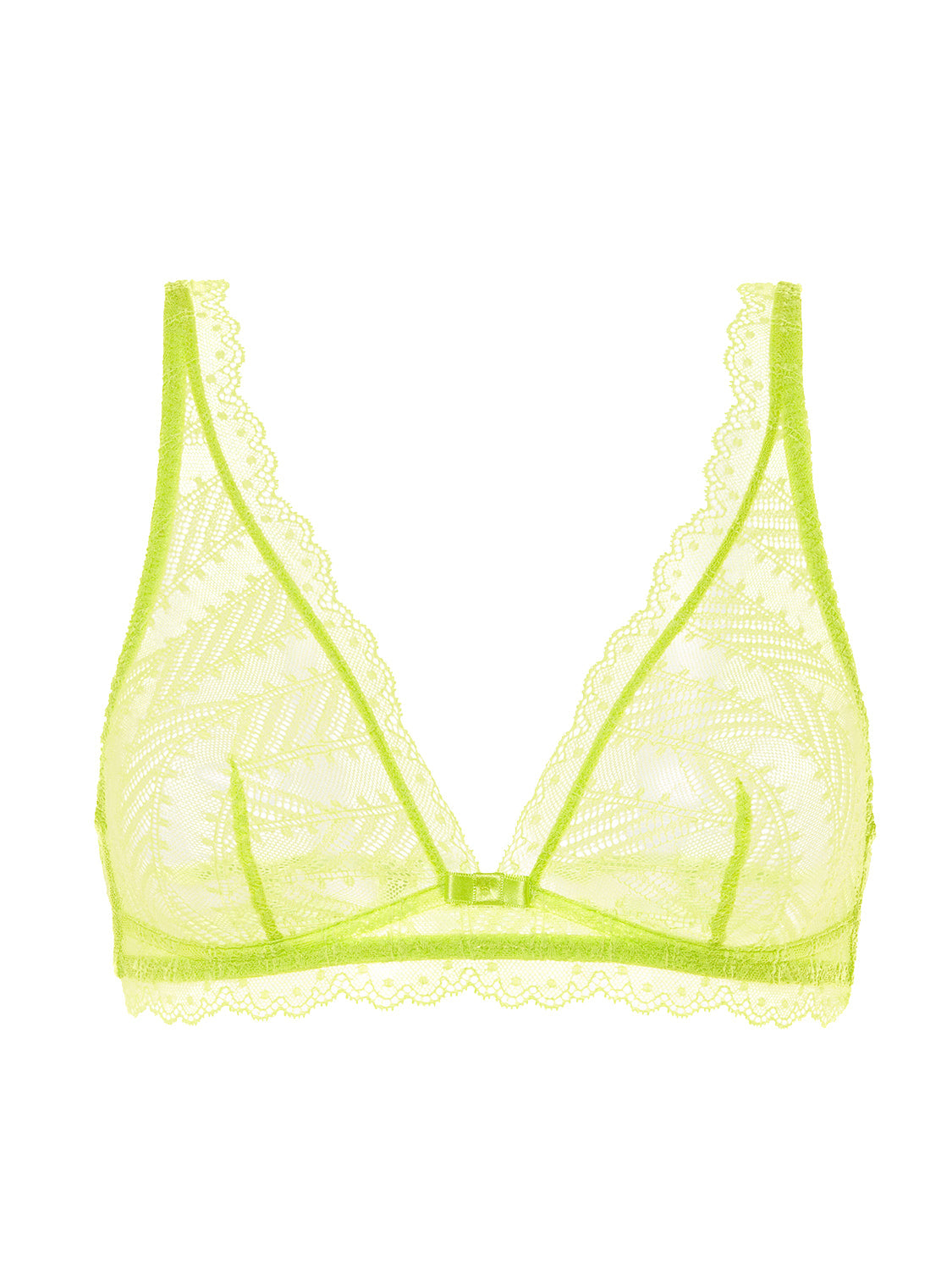 Weicher Triangel-BH mit Softcup - Limette