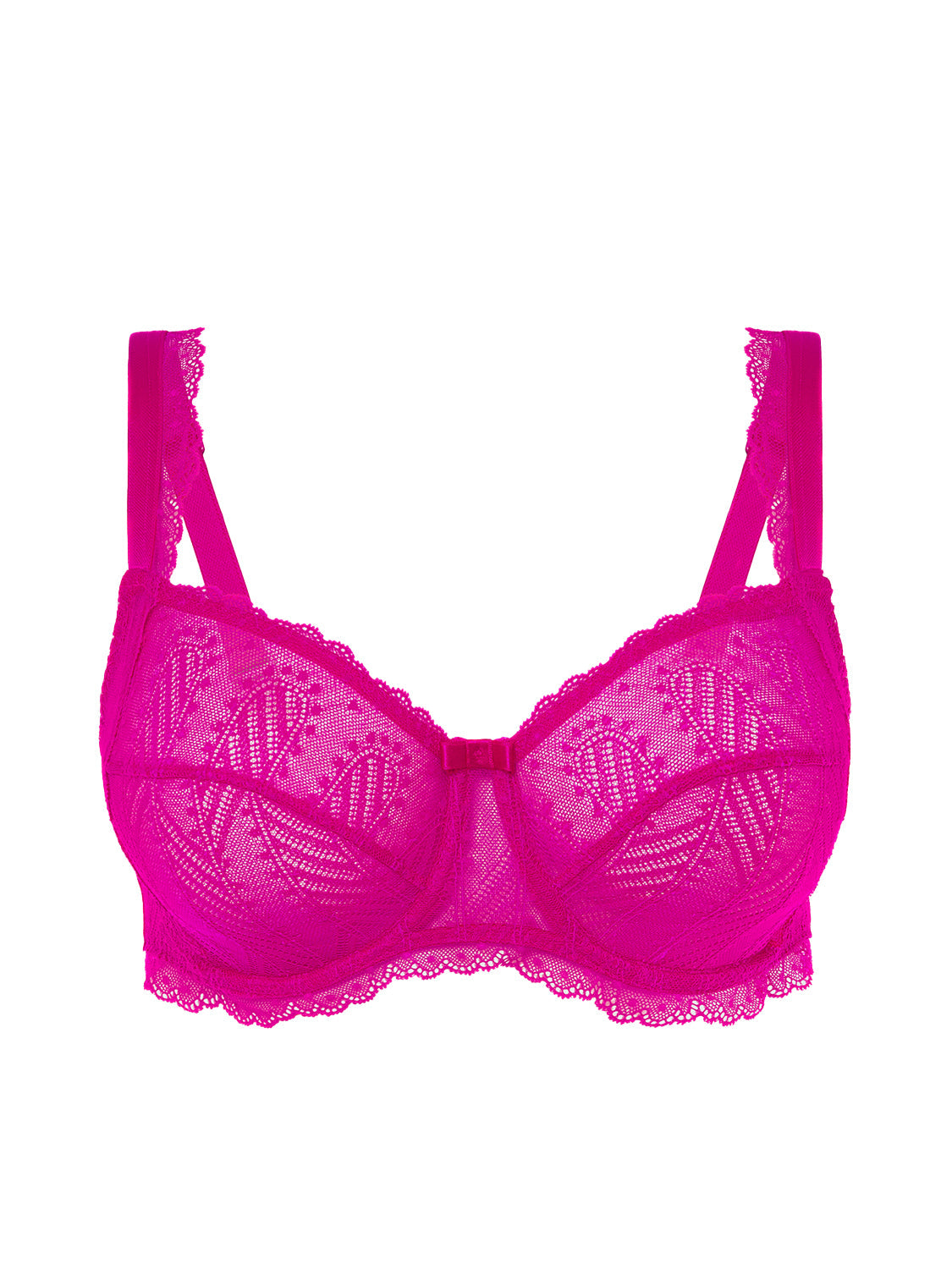 Full-Cup-BH mit eckigem Ausschnitt - Hibiskusrosa