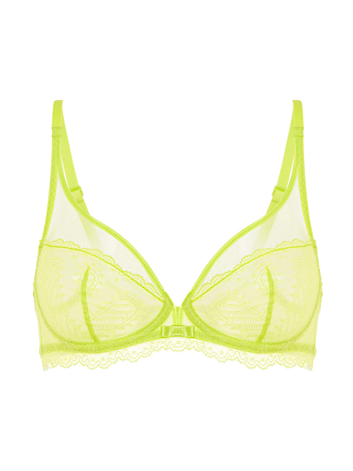 Bügel-BH mit tiefem Ausschnitt - Limette