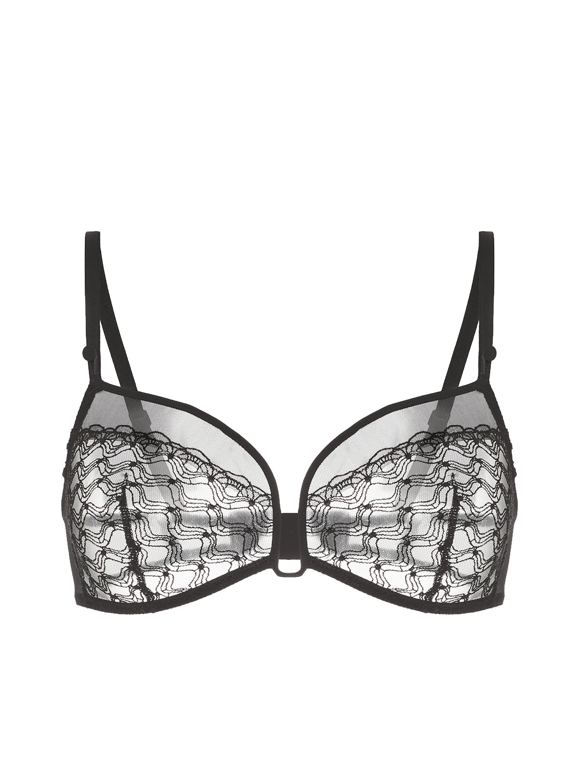 Weicher Triangel-BH mit Softcup - Schwarz