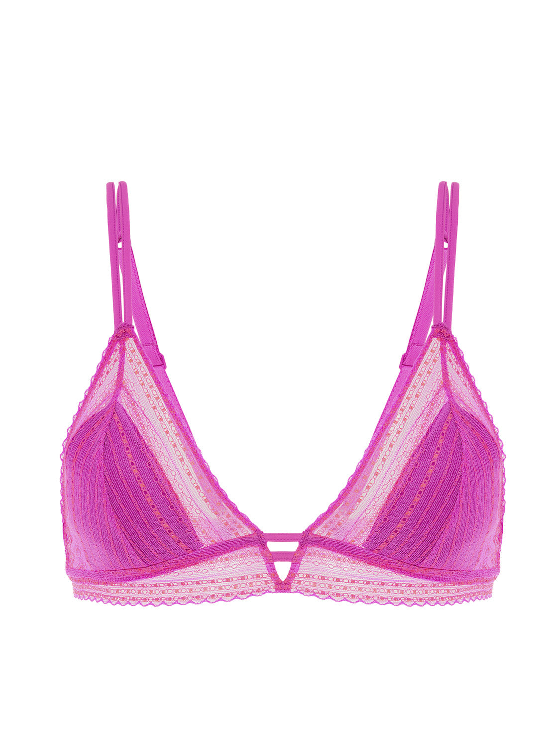 Weicher Triangel-BH mit Softcup - Energy-Pink