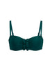 Bandeau-Bikini-Top mit Bügeln. - Smaragdgrün