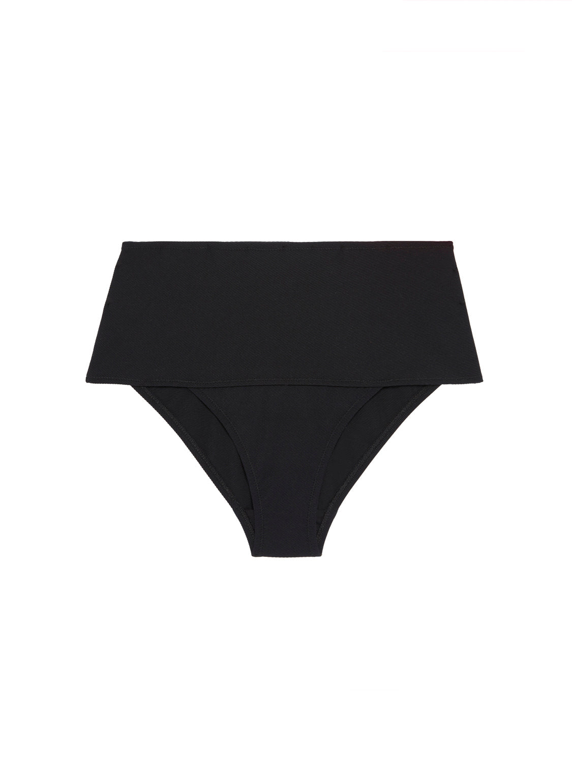 High-Waist-Bikinihose - Schwarz