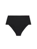 High-Waist-Bikinihose - Schwarz