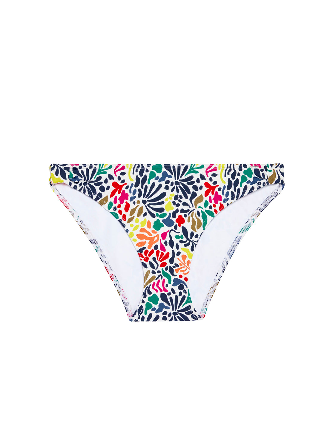 Bikinihose - Tropico-Print Weiß