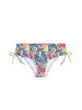 High-Waist-Bikinihose - Tropico-Print Weiß