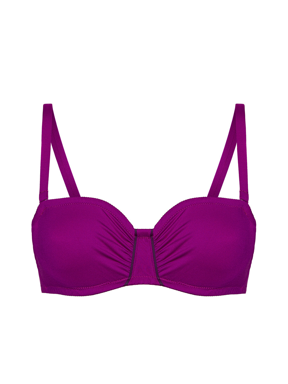 Bandeau-Bikini-Top mit Bügeln. - Bougainvillea