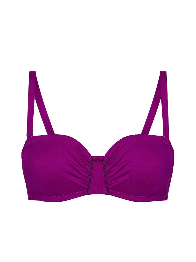 Bandeau-Bikini-Top mit Bügeln. - Bougainvillea